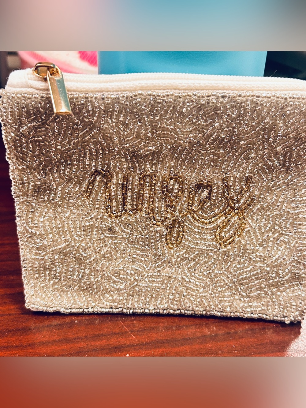 BEADED Coin Purse WIFEY